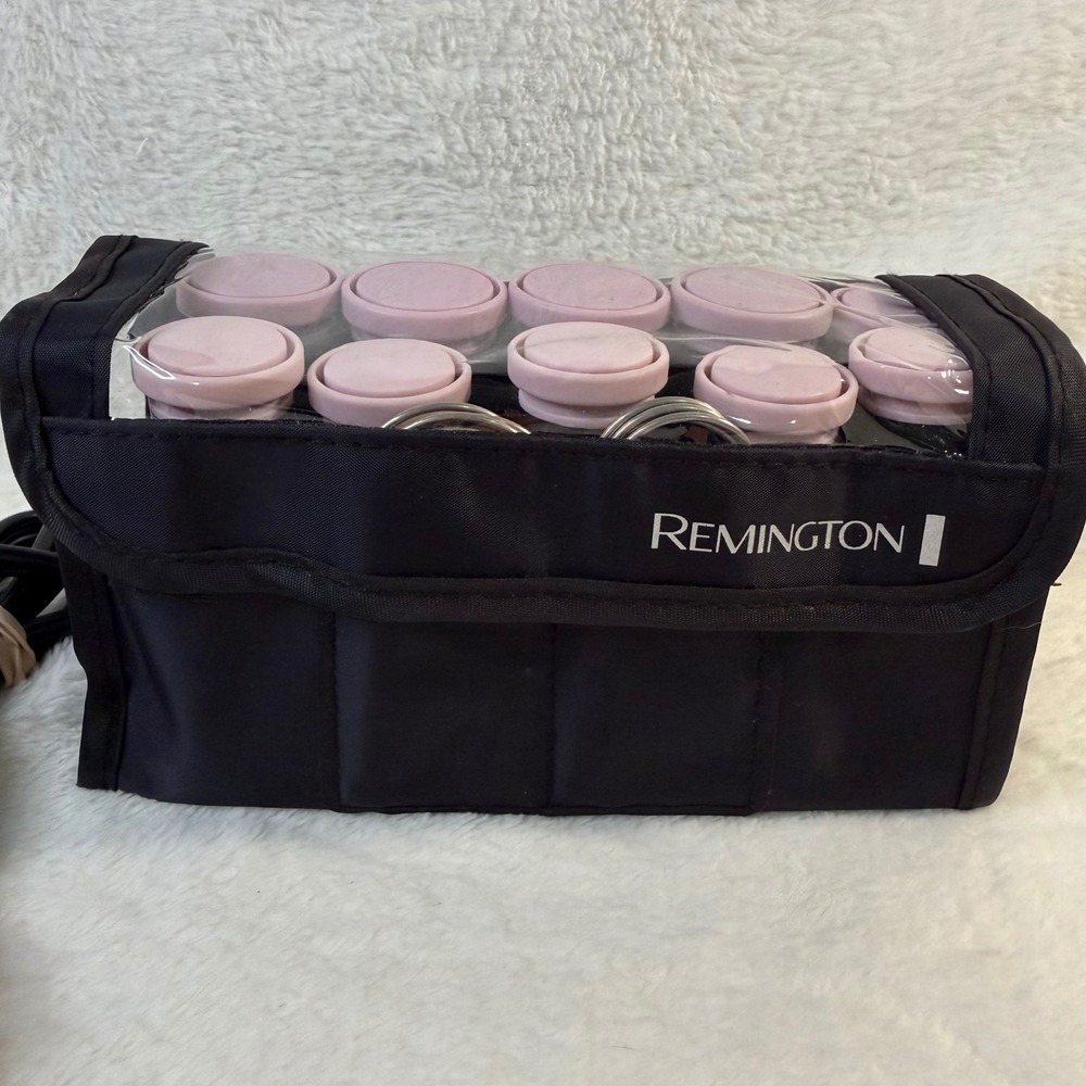 Remington Vintage 10 Piece Electric Hot Roller Set with Pins and Travel Case